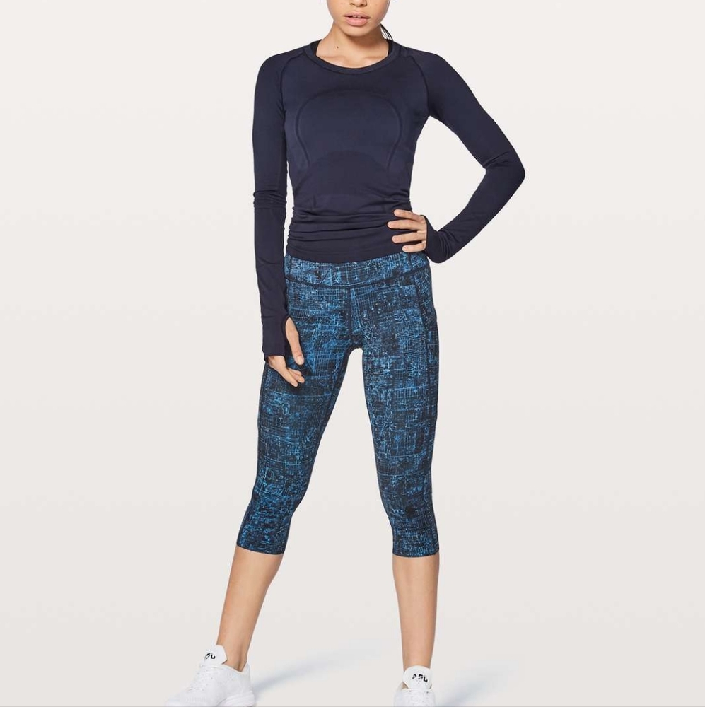 Lululemon Fast & Free Crop II Nulux 19" size 4